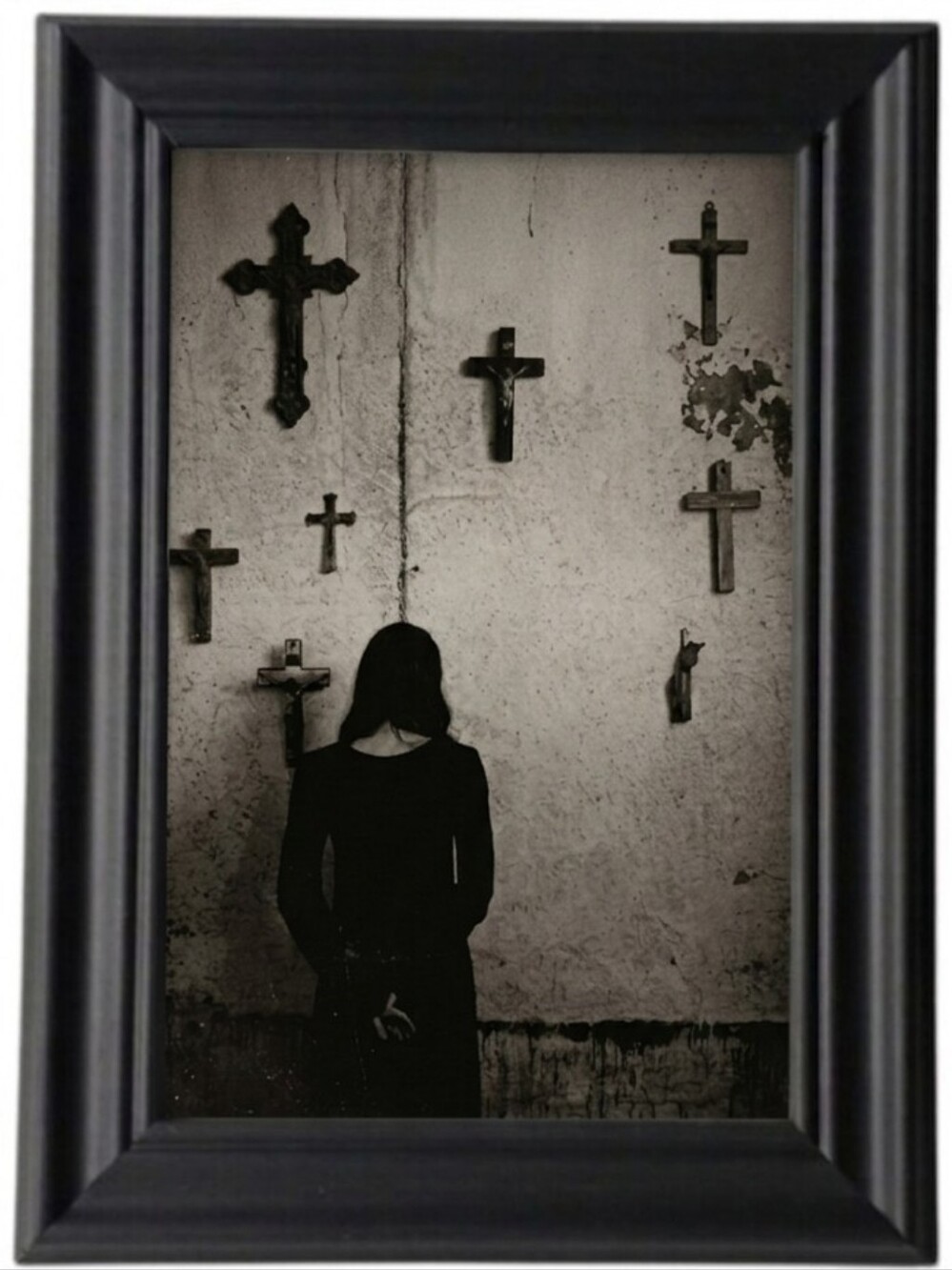 Oocult Woman Halloween Gothic Dark Memento Halloeen Funny Sign Homd Dd Decor
